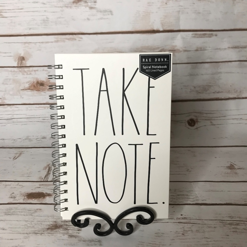 Rae Dunn Take Note Small Sprial Notebook - Picture 2 of 6